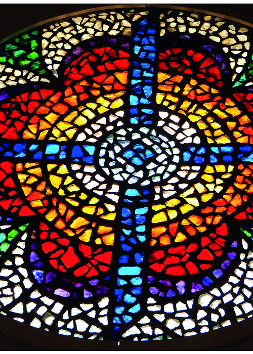 Faltkarte: Mosaik Kirchenfenster