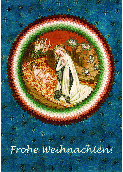 Weihnachts-Karte: Anbetung des Kindes, Kirche St. Helena