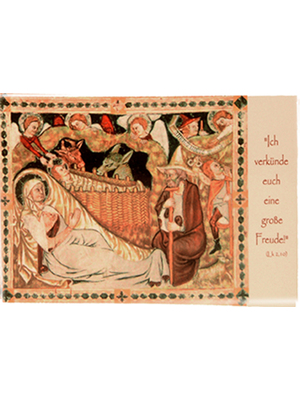 Weihnachts-Faltkarte: Christi Geburt, Gotische Fresken Stift Gurk