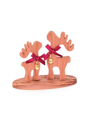 Rentiere (mit Glöckchen) Weihnachtsdekoration