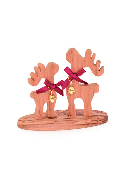 Rentiere (mit Glöckchen) Weihnachtsdekoration