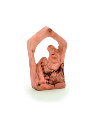 Hl. Familie in der Krippe 12 cm