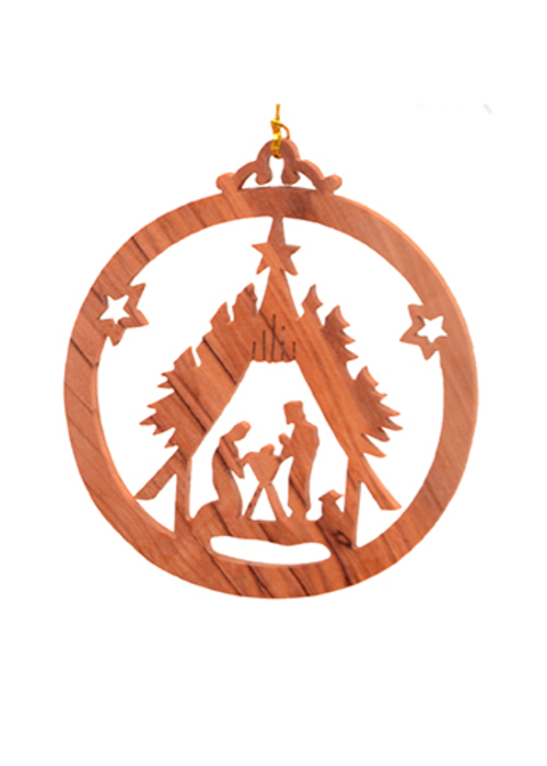 Weihnachtsanhänger: Krippenmotiv 8 cm