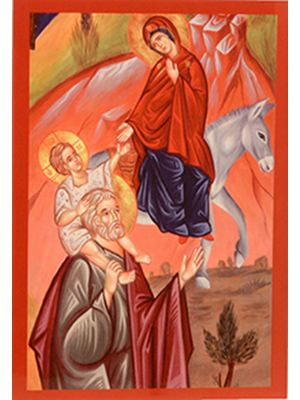 Weihnachts-Faltkarte: Geburt Jesu - Kathedrale v. Mossul