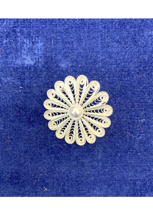 Silberschmuck aus Midyat - Brosche rund 3,3 cm