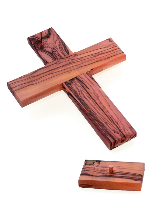 Kreuz schlicht (23 x 16 cm), natur (auch als Stehkreuz verwendbar)