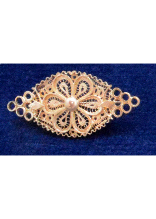 Brosche 1 (Einzelstück) 5 x 2,5 cm